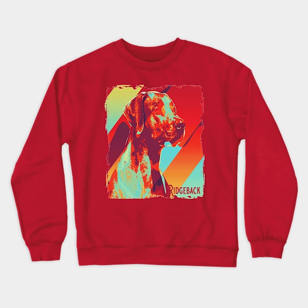 Rhodesian Ridgeback Crewneck Sweatshirt by SpottydoggCreatives